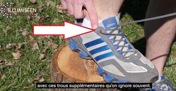 À quoi sert le petit trou de trop sur les chaussures de course? La réponse ICI!